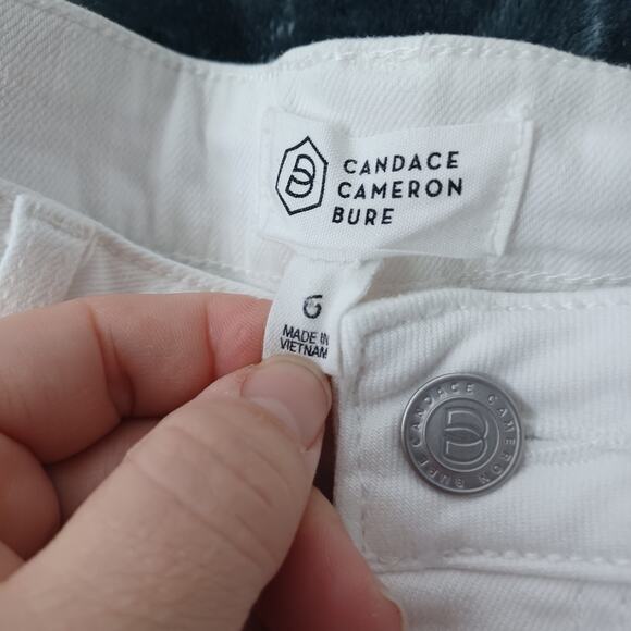 Candace Cameron Bure White Denim Jeans 6 - Picture 4 of 6